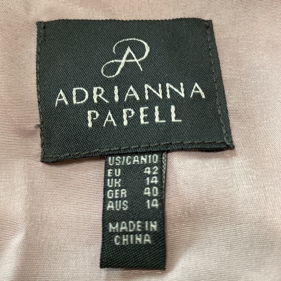 Adrianna Papell Sweetheart Sheer Fit and Flare Dress Size 10 - Picture 6 of 13